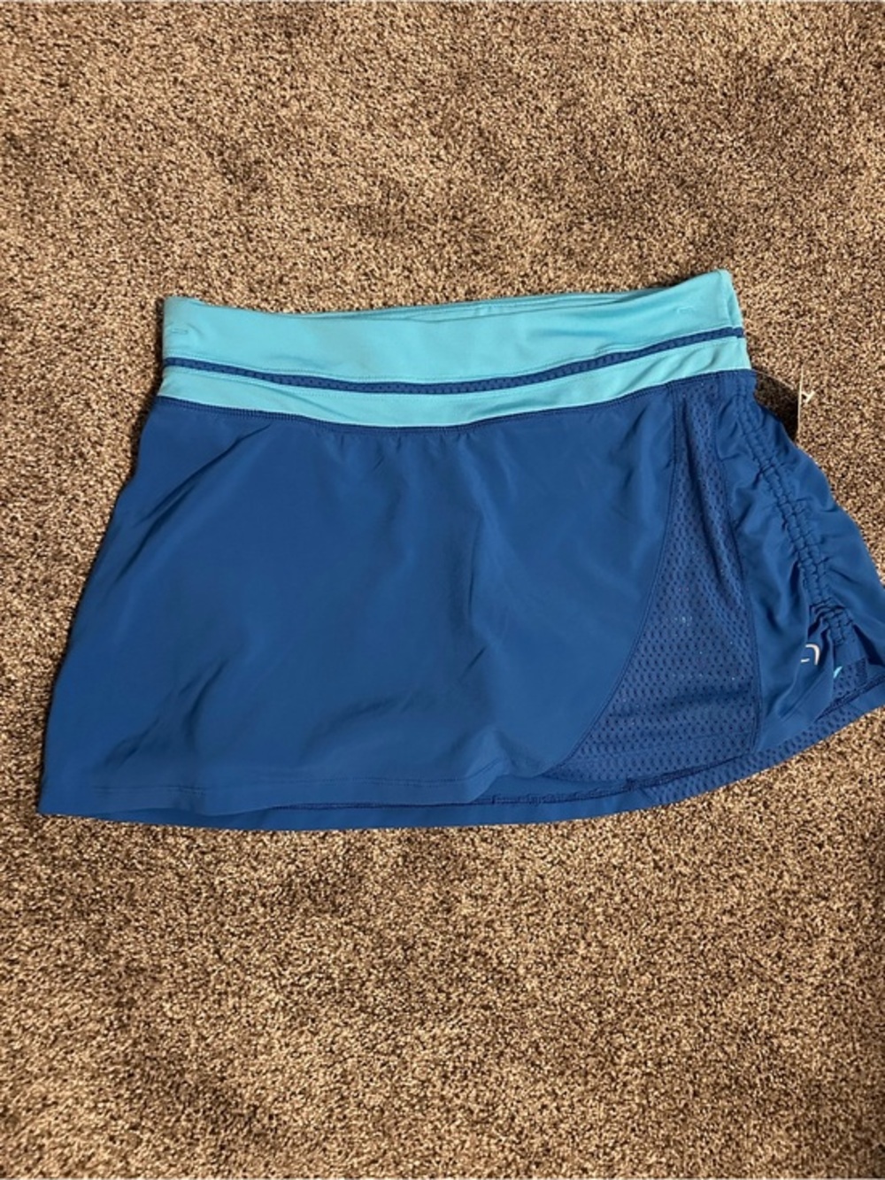 Moving Comfort Women’s Blue Athletic Running Tennis Golf Skort Skirt Size S